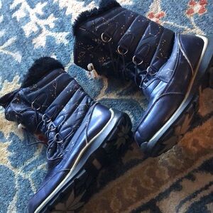 Girls Lands End Winter Boots sz4